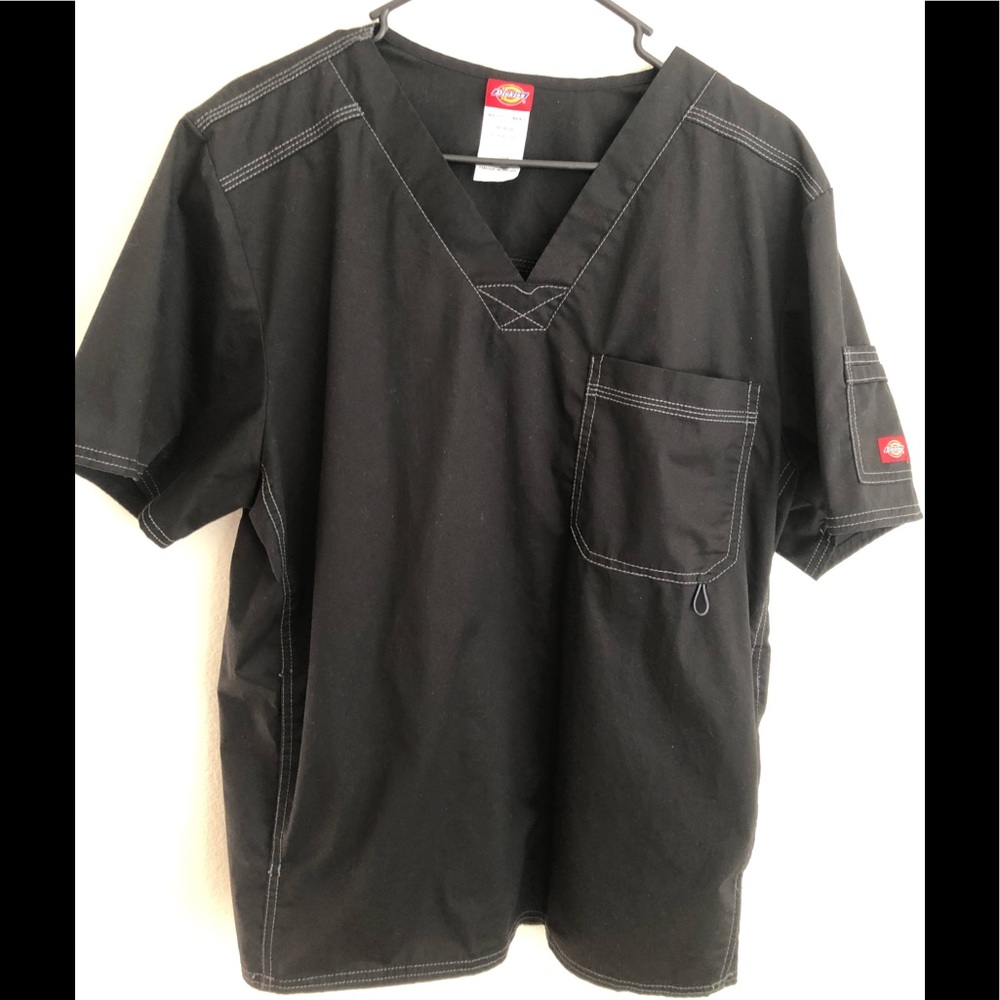 Dickies black Scrub Top